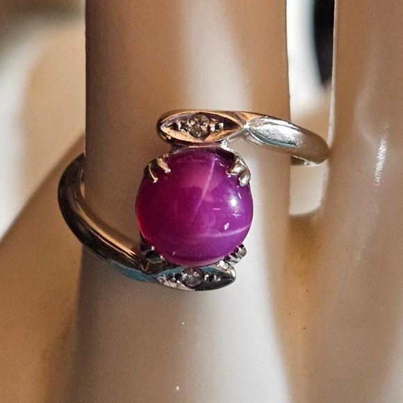 Bob Semon Jewelry - Bob Semon Pink Star Sapphire SS Ring size 7